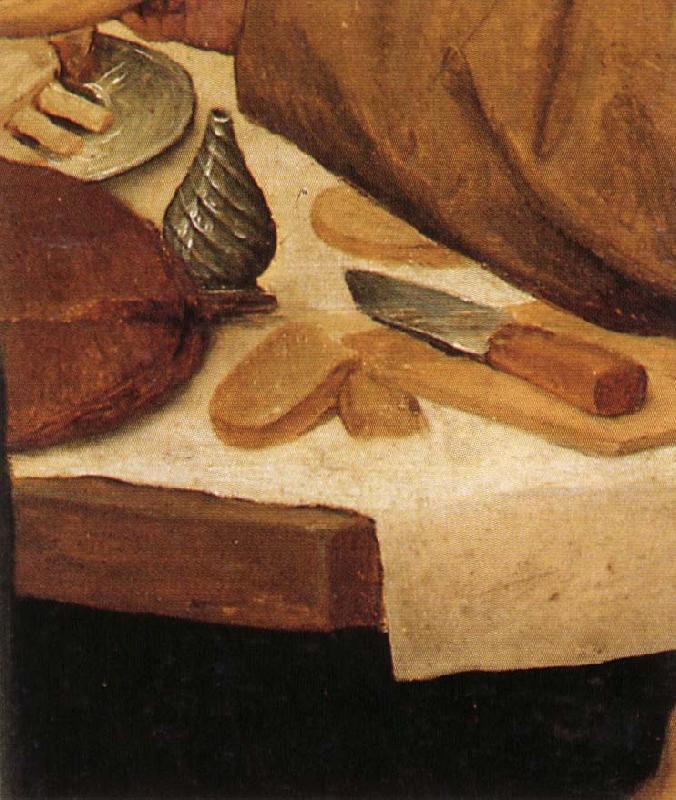 BRUEGEL, Pieter the Elder Details of Peasant Wedding Feast Sweden oil painting art